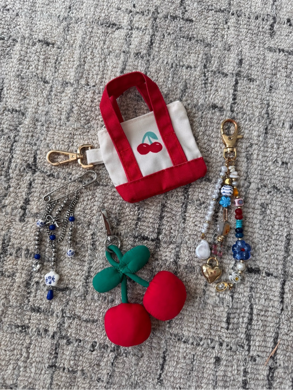 Lot of misc keychains/bag charms